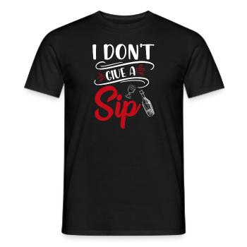 Vin je ne donne pas une gorgée - T-shirt homme - noir - Devant - AI Model Male 178 light (178cm)