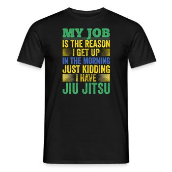Martial Arts BJJ Brazilian Jiu Jitsu - Männer T-Shirt - Schwarz - Vorne - AI Model Male 178 light (178cm)
