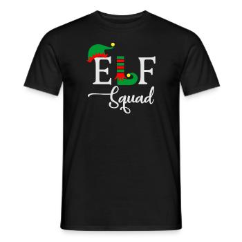 Elven Troupe Ugly Christmas - Men's T-Shirt - black - Front - AI Model Male 178 light (178cm)