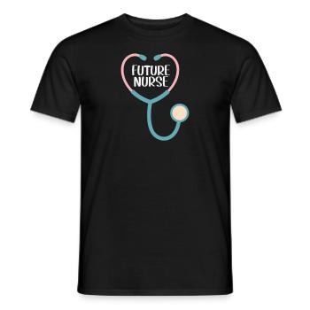 Future Nurse - Men's T-Shirt - black - Front - AI Model Male 178 light (178cm)