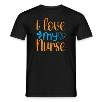INFIRMIÈRE Infirmière - T-shirt homme - noir - Devant - AI Model Male 178 light (178cm)