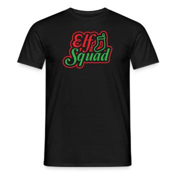 Elven Troupe Ugly Christmas - Men's T-Shirt - black - Front - AI Model Male 178 light (178cm)
