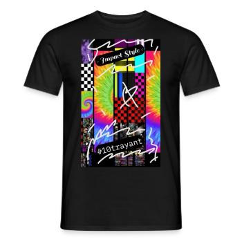 Impact Style 10trayant 4000 2 - T-shirt homme - noir - Devant - AI Model Male 178 light (178cm)