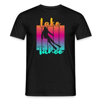 Lake Tahoe - Männer T-Shirt - Schwarz - Vorne - AI Model Male 178 light (178cm)