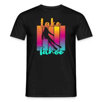 Lac Tahoe - T-shirt homme - noir - Devant - AI Model Male 178 light (178cm)