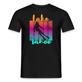 Lac Tahoe - T-shirt homme - noir - Devant - AI Model Male 178 light (178cm)