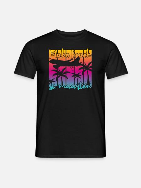 Maho Beach St. Maarten - Men's T-Shirt - black
