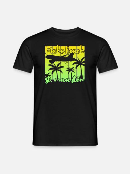 Maho Beach St. Maarten - Men's T-Shirt - black