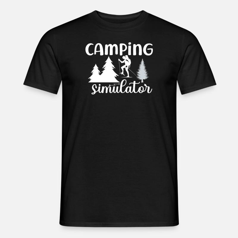 Simulateur de camping - T-shirt homme - noir