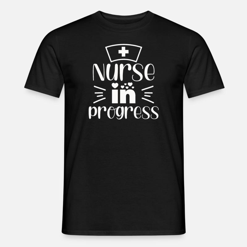 Nurse in Progress - Men’s T-shirt - black