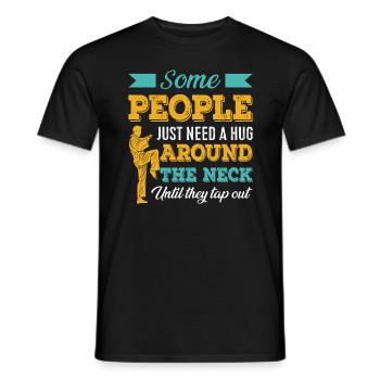 Martial Arts BJJ Brazilian Jiu Jitsu - Männer T-Shirt - Schwarz - Vorne - AI Model Male 178 light (178cm)