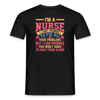 Infirmière Hospital Médecin d’urgence Paramédical - T-shirt homme - noir - Devant - AI Model Male 178 light (178cm)