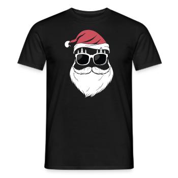 Super Cool Santa Claus - Men's T-Shirt - black - Front - AI Model Male 178 light (178cm)