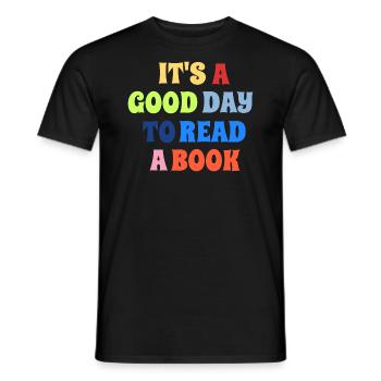 Schule Schüler Lehrer Lesen Geschenkidee - Männer T-Shirt - Schwarz - Vorne - AI Model Male 178 light (178cm)