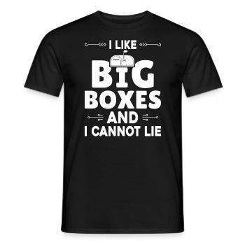 Briefkasten Postbote Spruch Postzusteller - Männer T-Shirt - Schwarz - Vorne - AI Model Male 178 light (178cm)