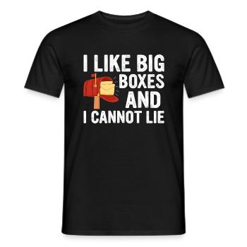 Briefkasten Postbote Spruch Postzusteller - Männer T-Shirt - Schwarz - Vorne - AI Model Male 178 light (178cm)