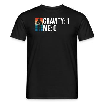 Gebrochener Arm Spruch - Fraktur Gipsarm - Männer T-Shirt - Schwarz - Vorne - AI Model Male 178 light (178cm)