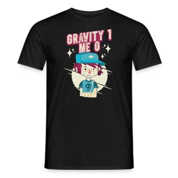 Gebrochener Arm Spruch - Fraktur Gipsarm - Männer T-Shirt - Schwarz - Vorne - AI Model Male 178 light (178cm)