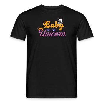 Bébé Einhorn Licorne - T-shirt homme - noir - Devant - AI Model Male 178 light (178cm)