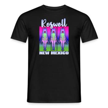 Roswell New Mexico - Männer T-Shirt - Schwarz - Vorne - AI Model Male 178 light (178cm)