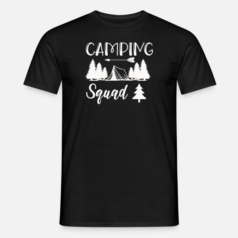 Camping Kader Wandershirt - Männer T-Shirt - Schwarz