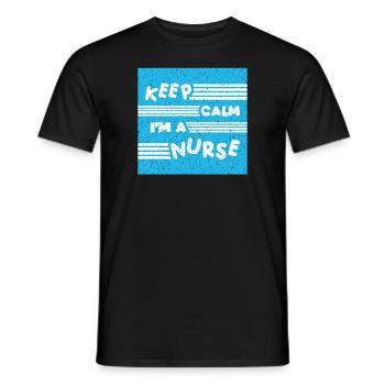 INFIRMIÈRE Infirmière - T-shirt homme - noir - Devant - AI Model Male 178 light (178cm)