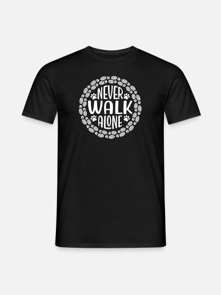 Never go alone - Men's T-Shirt - black
