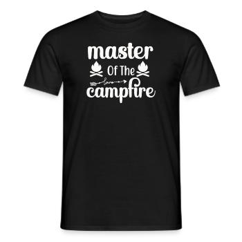 Meister des Lagerfeuers Wandershirt - Männer T-Shirt - Schwarz - Vorne - AI Model Male 178 light (178cm)