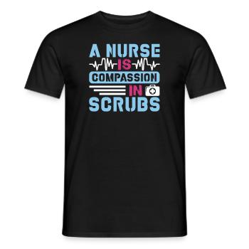 Krankenschwester Barmherzigkeit - Männer T-Shirt - Schwarz - Vorne - AI Model Male 178 light (178cm)