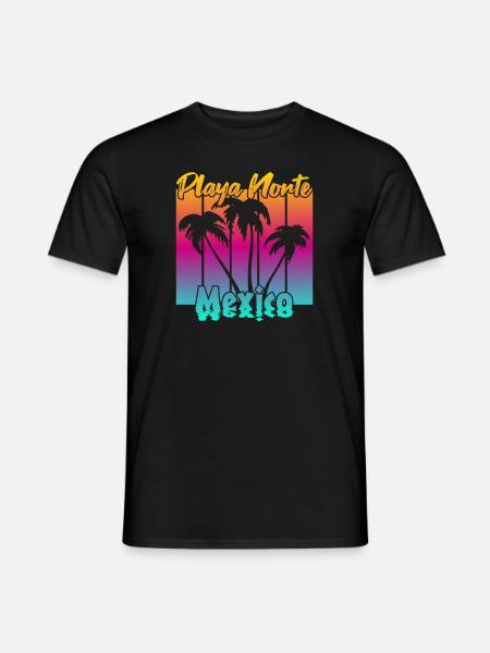 Playa Norte Mexico - Men's T-Shirt - black