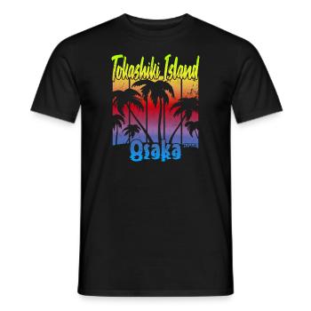 Île de Tokashiki Osaka - T-shirt homme - noir - Devant - AI Model Male 178 light (178cm)