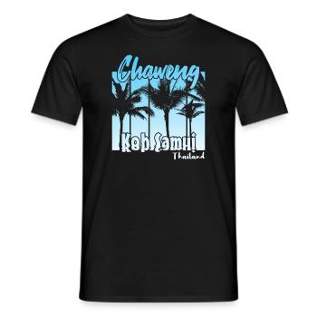 Chaweng Koh Samui Thailand - Men's T-Shirt - black - Front - AI Model Male 178 light (178cm)