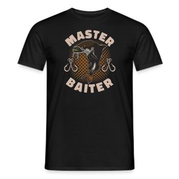 Master Baiter - Wels Catfish Hunter - Männer T-Shirt - Schwarz - Vorne - AI Model Male 178 light (178cm)
