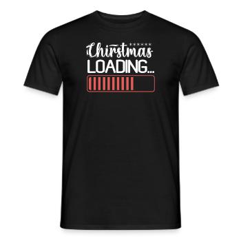 Christmas Loding Norwegian Pattern - Men's T-Shirt - black - Front - AI Model Male 178 light (178cm)