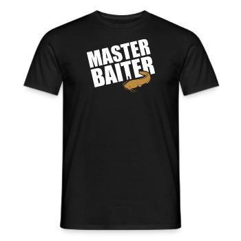 Master Baiter - Wels Catfish Angler Fischen Angeln - Männer T-Shirt - Schwarz - Vorne - AI Model Male 178 light (178cm)