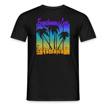 Frenchman’s Cove Jamaïque - T-shirt homme - noir - Devant - AI Model Male 178 light (178cm)
