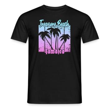 Treasure Beach Jamaica - Männer T-Shirt - Schwarz - Vorne - AI Model Male 178 light (178cm)