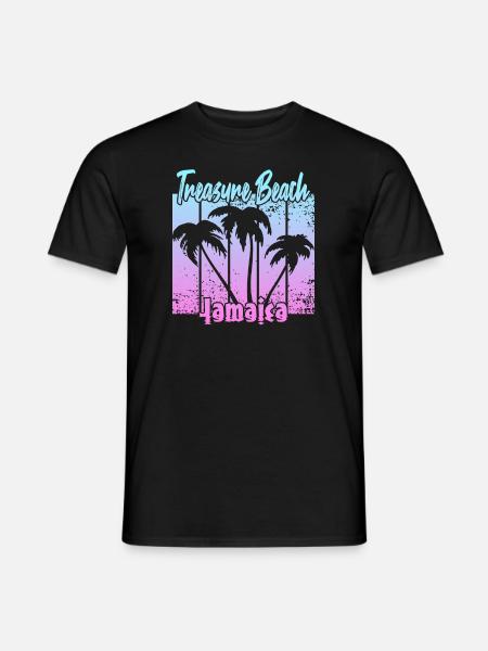 Treasure Beach Jamaica - Männer T-Shirt - Schwarz