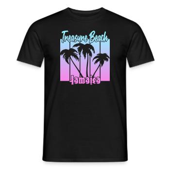 Treasure Beach Jamaica - Männer T-Shirt - Schwarz - Vorne - AI Model Male 178 light (178cm)