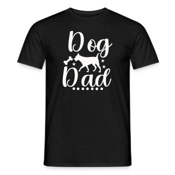 Hunde-Papa - Männer T-Shirt - Schwarz - Vorne - AI Model Male 178 light (178cm)