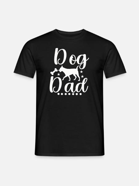 Hunde-Papa - Männer T-Shirt - Schwarz