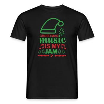 Weihnachtsmusik ist meine Marmelade - Männer T-Shirt - Schwarz - Vorne - AI Model Male 178 light (178cm)