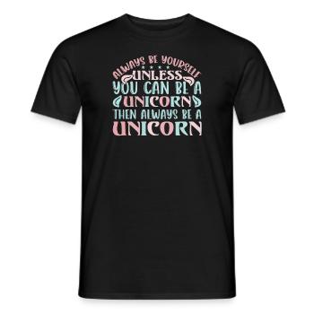 Soyez toujours vous-même Licorne - T-shirt homme - noir - Devant - AI Model Male 178 light (178cm)