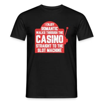 Casino Las Vegas Urlaub Glückspiel - Männer T-Shirt - Schwarz - Vorne - AI Model Male 178 light (178cm)