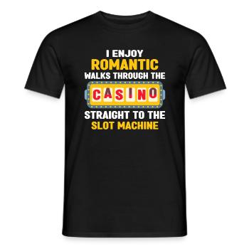 Casino Las Vegas Urlaub Glückspiel - Männer T-Shirt - Schwarz - Vorne - AI Model Male 178 light (178cm)