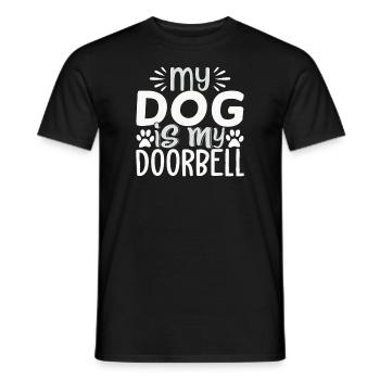 Mon chien est ma sonnette - T-shirt homme - noir - Devant - AI Model Male 178 light (178cm)
