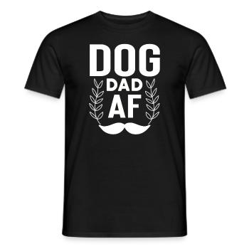 Dog Papa Af - Men's T-Shirt - black - Front - AI Model Male 178 light (178cm)