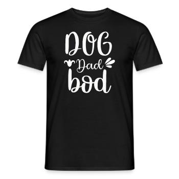 Dog Papa Bod - Men's T-Shirt - black - Front - AI Model Male 178 light (178cm)
