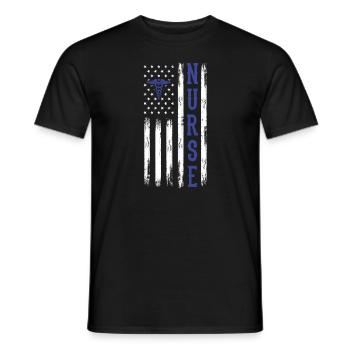 Nurse - Men's T-Shirt - black - Front - AI Model Male 178 light (178cm)