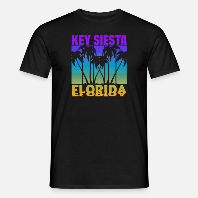Key Siesta Florida - Männer T-Shirt - Schwarz